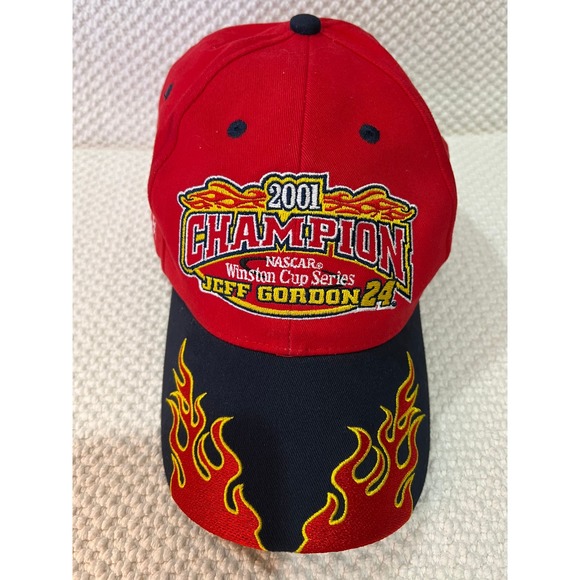 Jeff Gordon 2001 Winston Cup NASCAR Champion Adjustable Hat Cap - Picture 2 of 9